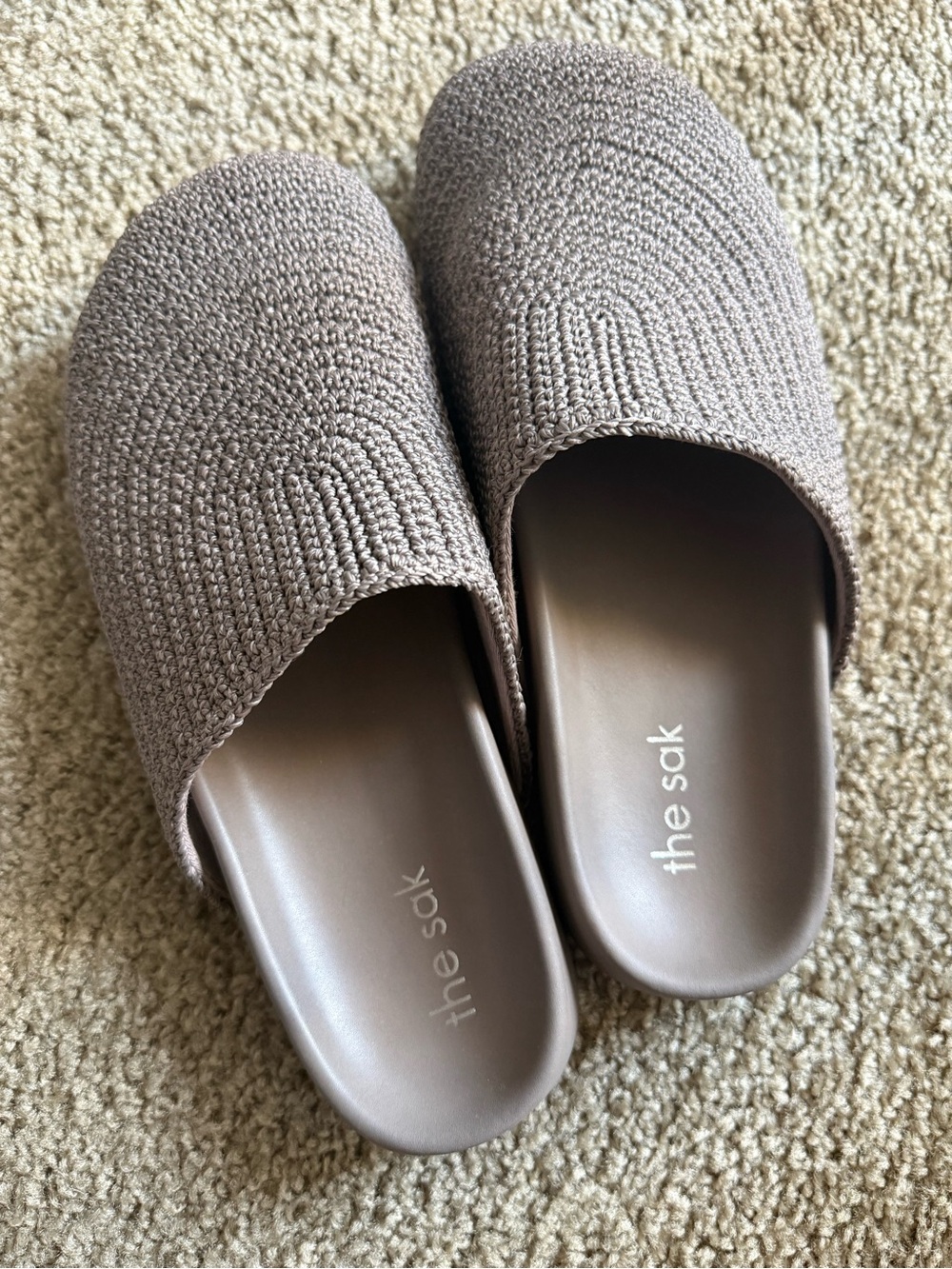 The Sak Crotchet Mules 🩶
